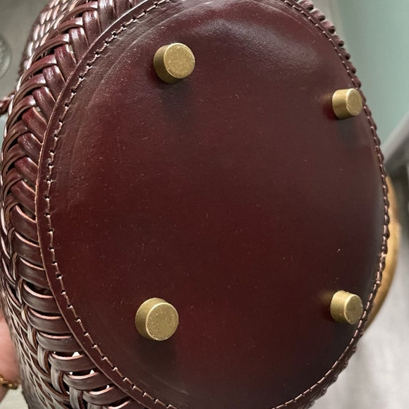 Nwt Real Leather Woven Bag - Picture 6 of 11